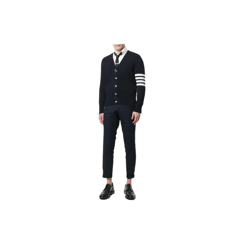 THOM BROWNE 4 Bar Milano Stitch Cardigan-1