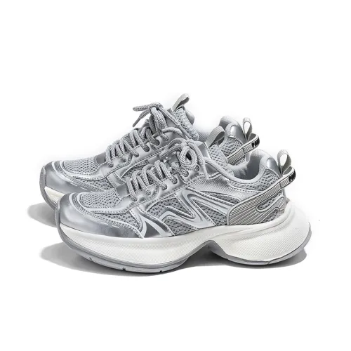 PAUL FRANK Low Top Chunky Sneakers Women's Silver