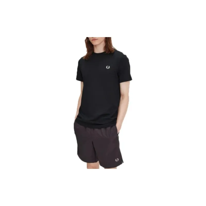 FRED PERRY Logo print Cotton T shirt-4