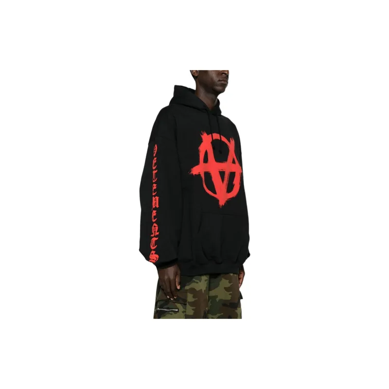 Vetements Reverse Anarchy Printed Hoodie-2