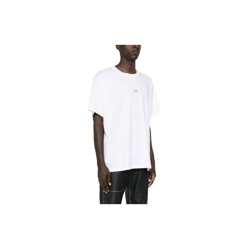 MM6 Maison Margiela Logo Patch Crewneck T Shirt-3
