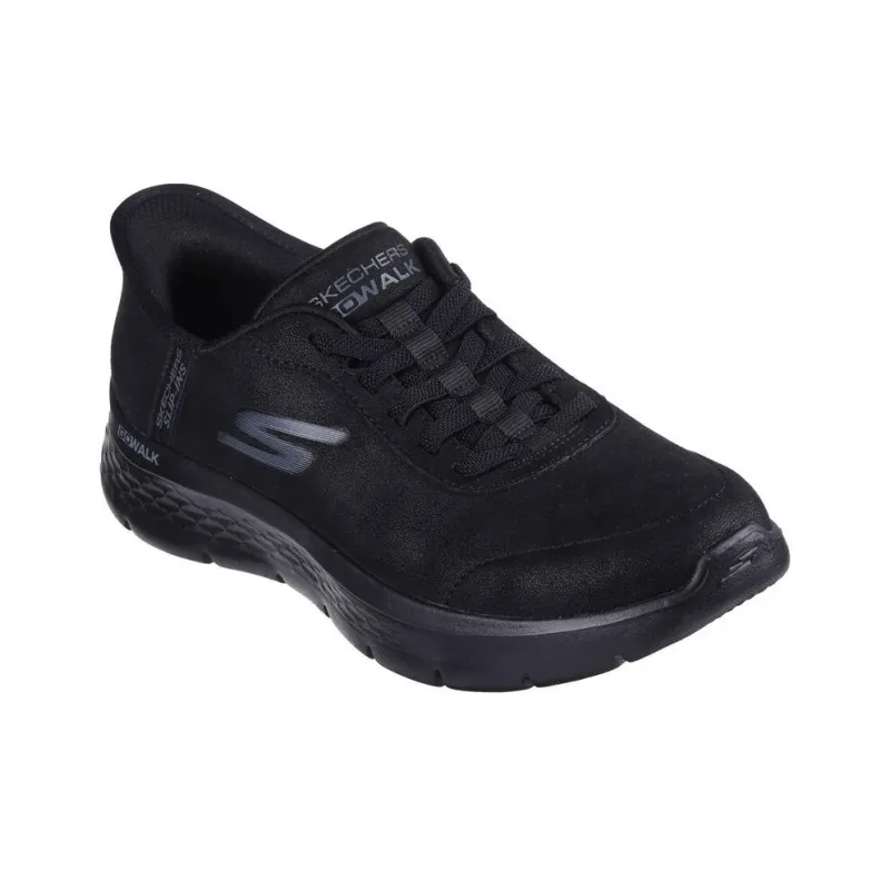 Skechers Go Walk Fle Anti Slip Wear Resistant Low Top Casual Shoes Women's Black-2