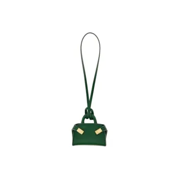 FERRAGAMO Calfskin Pendant Bag Accessories Mini Women's Forest Green