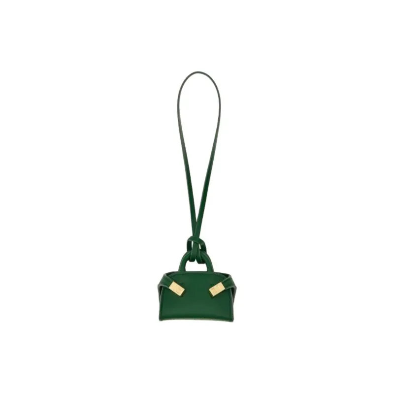 FERRAGAMO Calfskin Pendant Bag Accessories Mini Women's Forest Green-0