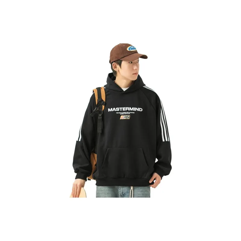 WOOD SOON Print Pullover Loose Fit 2024 Spring Couple Top Men's-2
