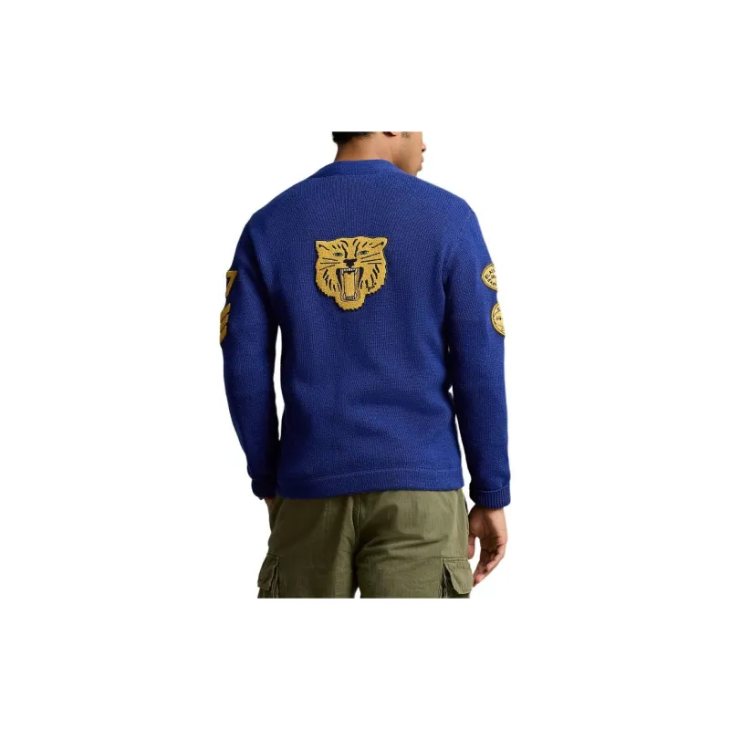 Polo Ralph Lauren Varsity Patchwork Cardigan-2
