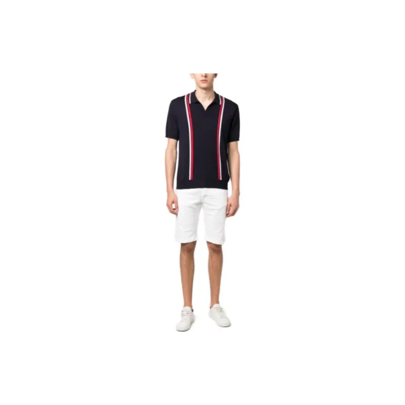 KITON Logo patch Denim Shorts-2