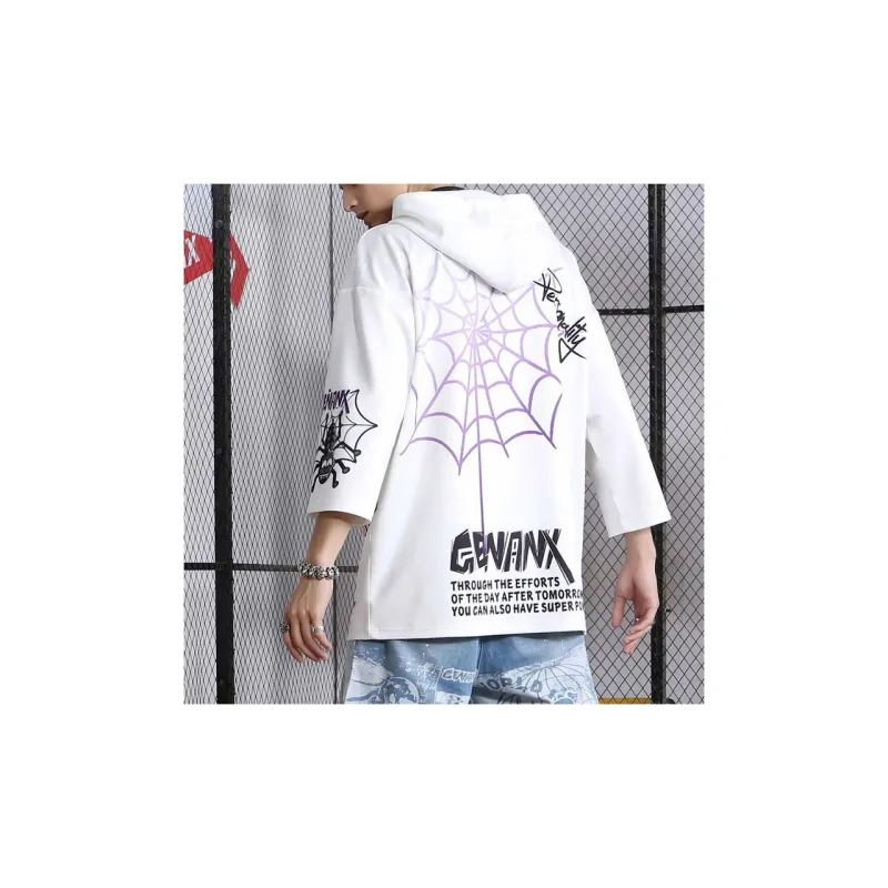 GENANX Loose Fit Regular Sweatshirt Unisex White-3