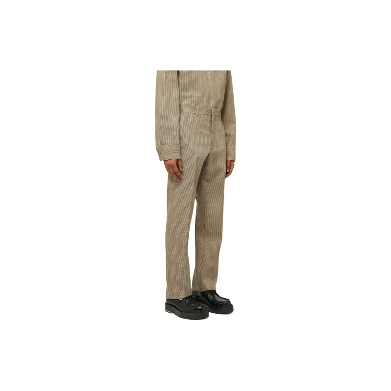 JIL SANDER Check pattern Straight leg Trousers-3
