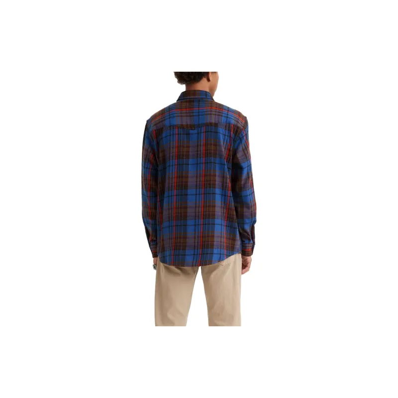 Levis Shirts Men Blue Brown-3