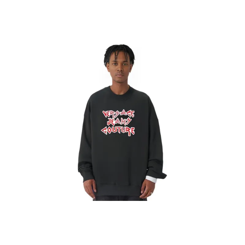VERSACE JEANS Sweatshirts Men Black-2