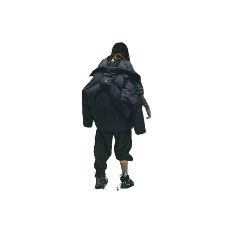 adidas originals X HAMCUS FW23 Hooded Zip-Up Down Jacket Black-6