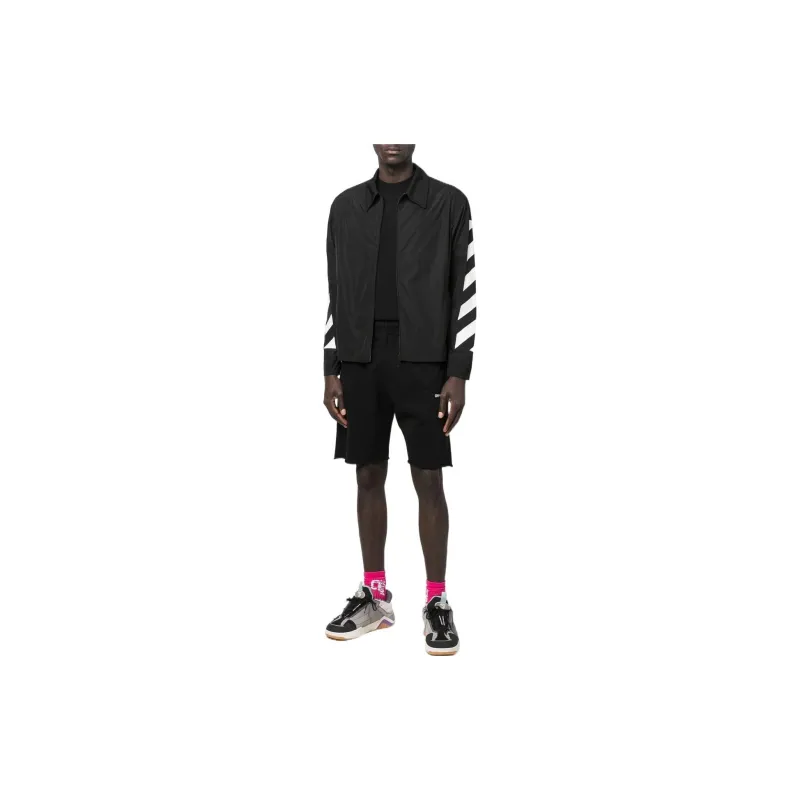 OFF WHITE Diag Printed Zipped Jacket-1