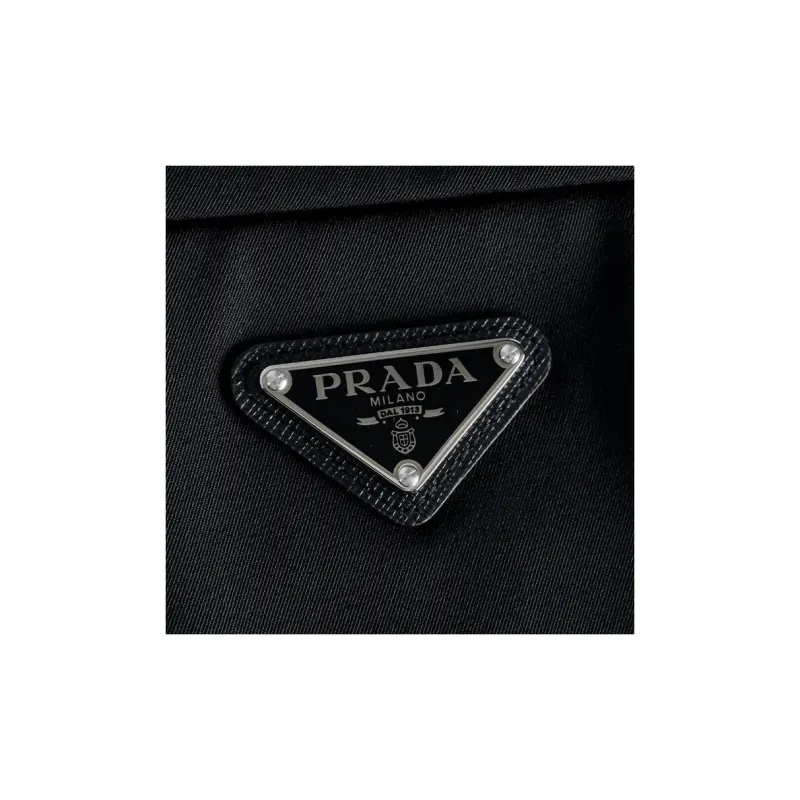 PRADA Logo Plaque Cropped Tailored Trousers-5