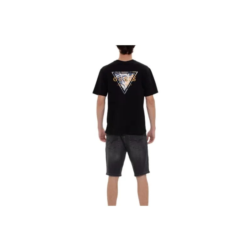 GUESS T-Shirts Men Black-4