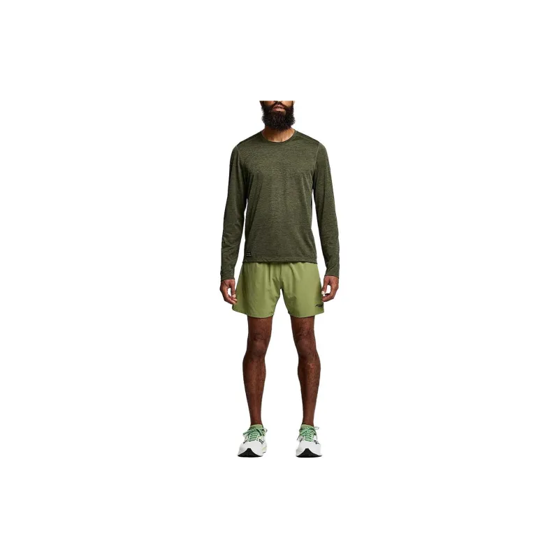 Saucony Stopwatch T Shirts Men Green-2