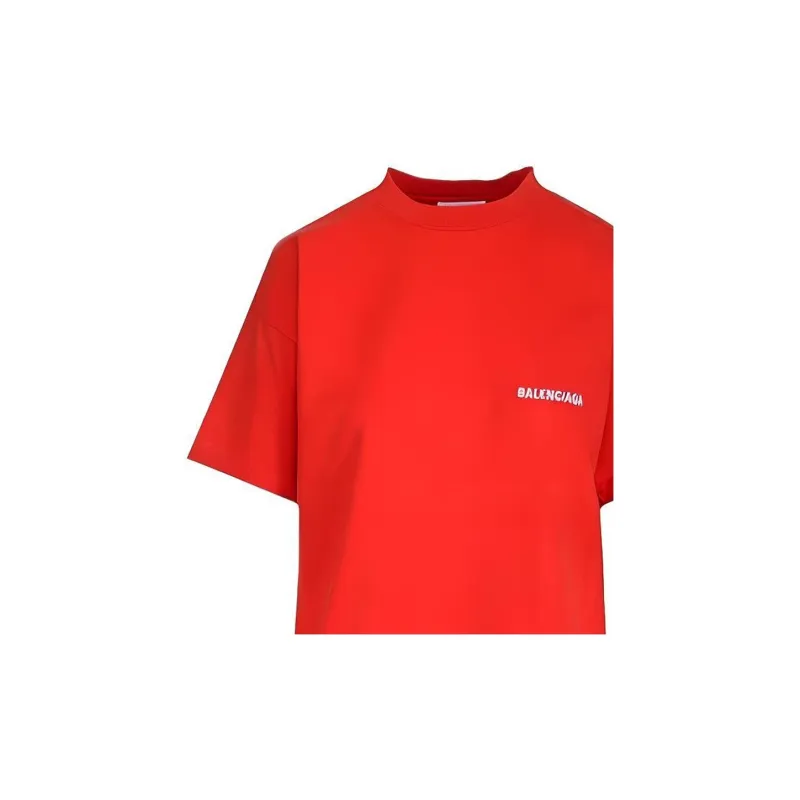 Balenciaga FW22 T Shirt Regular Fit Men's Red-4