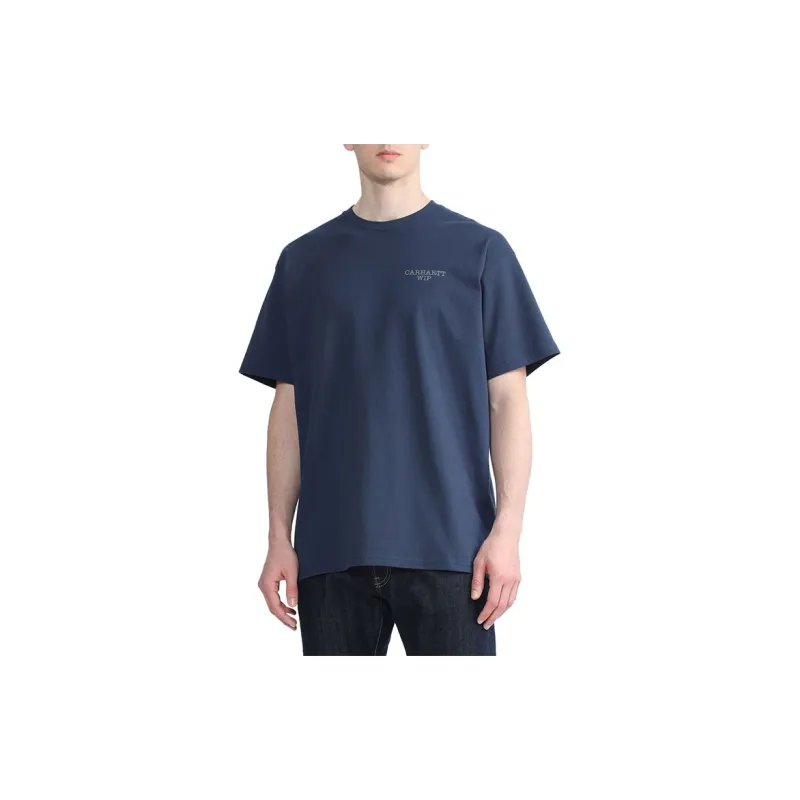 Carhartt WIP T Shirts Men Navy Blue-2