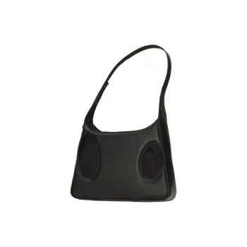DANGEROUSPEOPLE Artificial Leather Shoulder Bag Regular Unisex Black