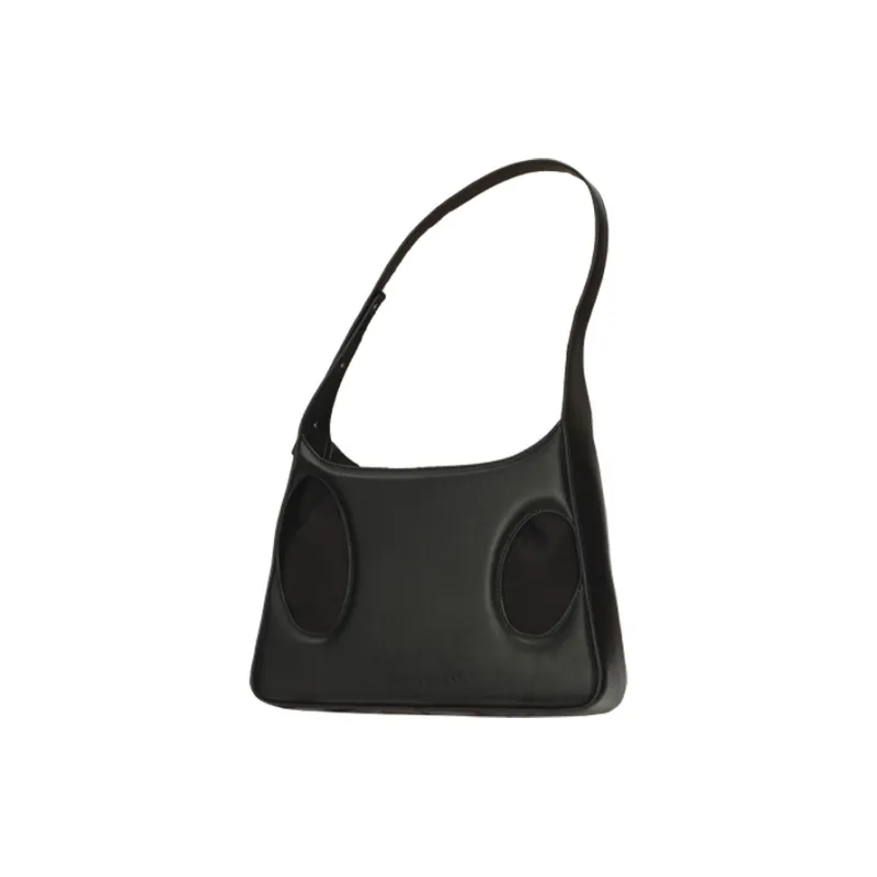 DANGEROUSPEOPLE Artificial Leather Shoulder Bag Regular Unisex Black-0
