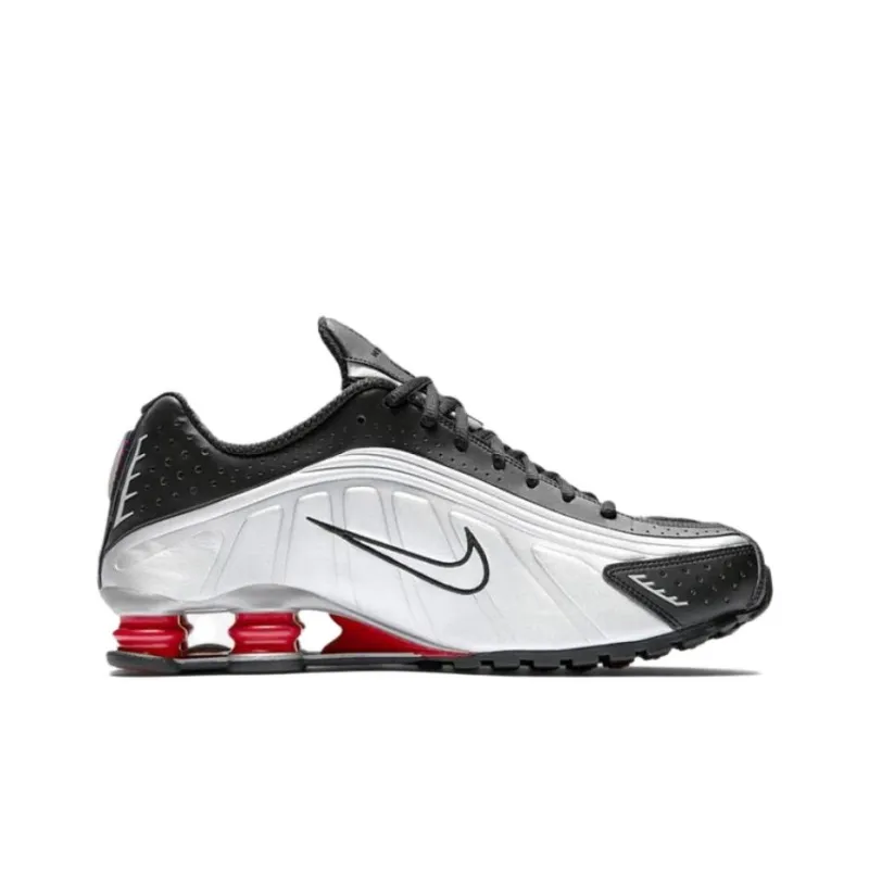 Nike Shox R4 Black Metallic Silver 2024-1