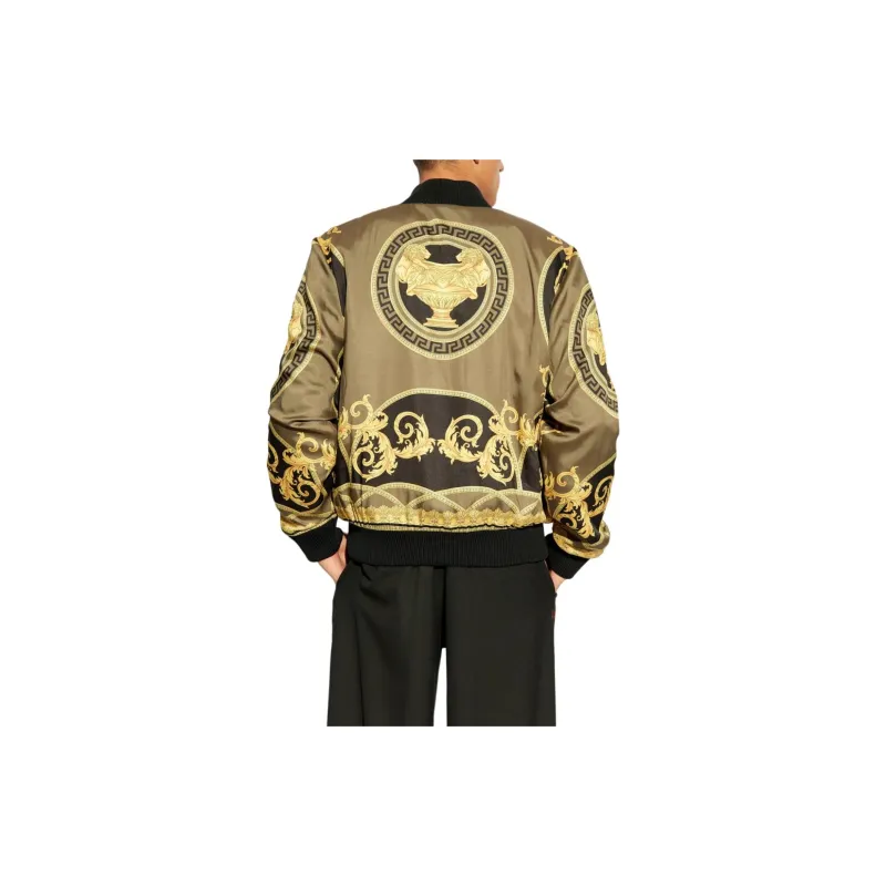 VERSACE Reversible Zipped Bomber Jacket-5