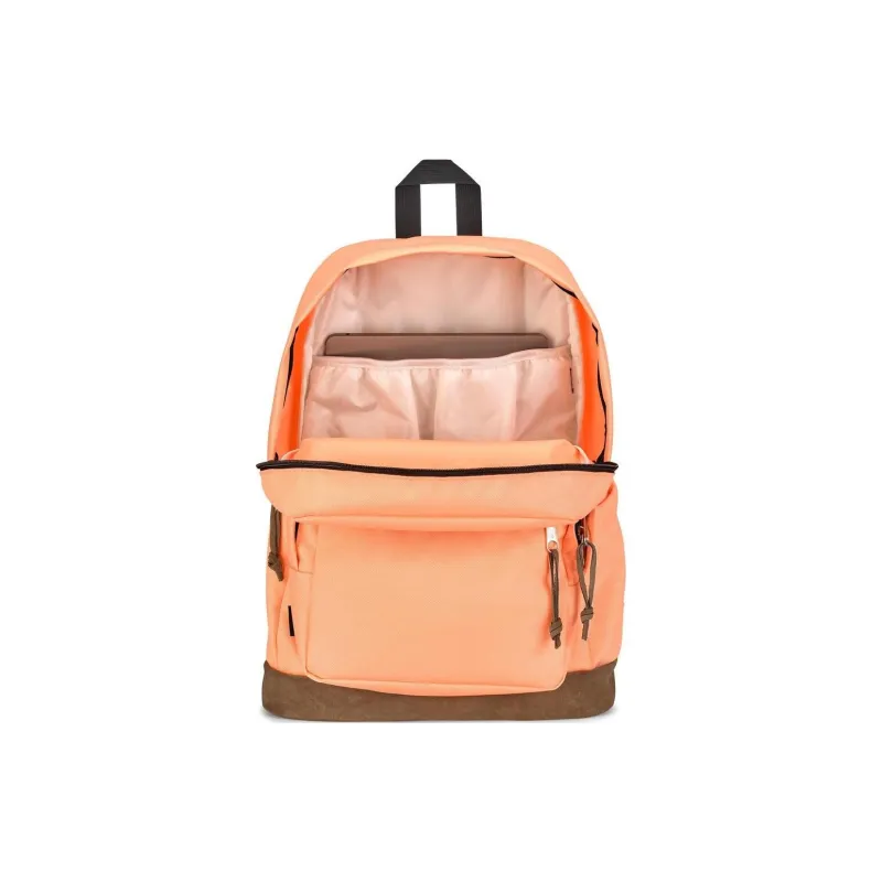 JanSport Suede Backpack Regular Unisex Light Orange-3