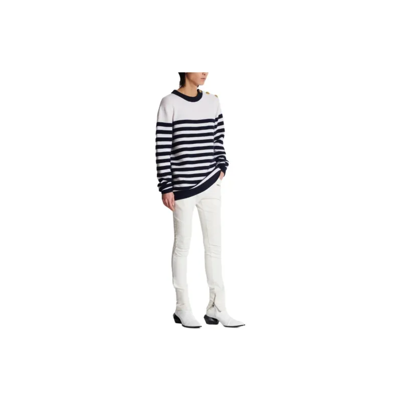 BALMAIN Striped Jumper-1