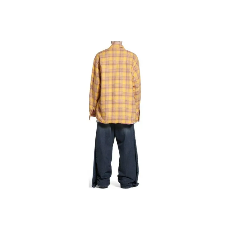Balenciaga Shirt Loose Fit Men's Yellow-2