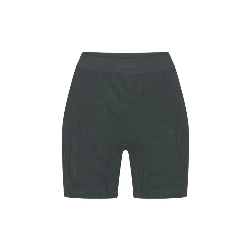SKIMS SOFT LOUNGE BOXER Boxer Shorts Women's DEEP SEA/Deep Sea Color-0