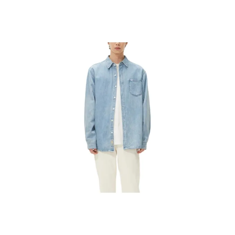Lee Shirts Men Indigo-2
