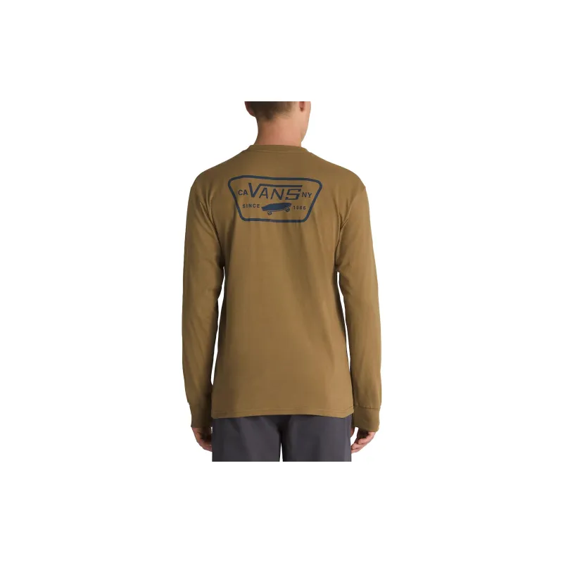 Vans Full Patch Back Long Sleeve T-Shirt T-Shirt Men's Brown-4