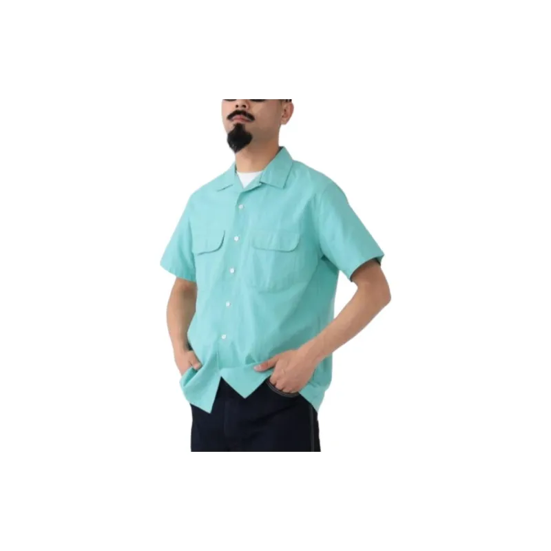 Beams Shirts Men Mint Green-4