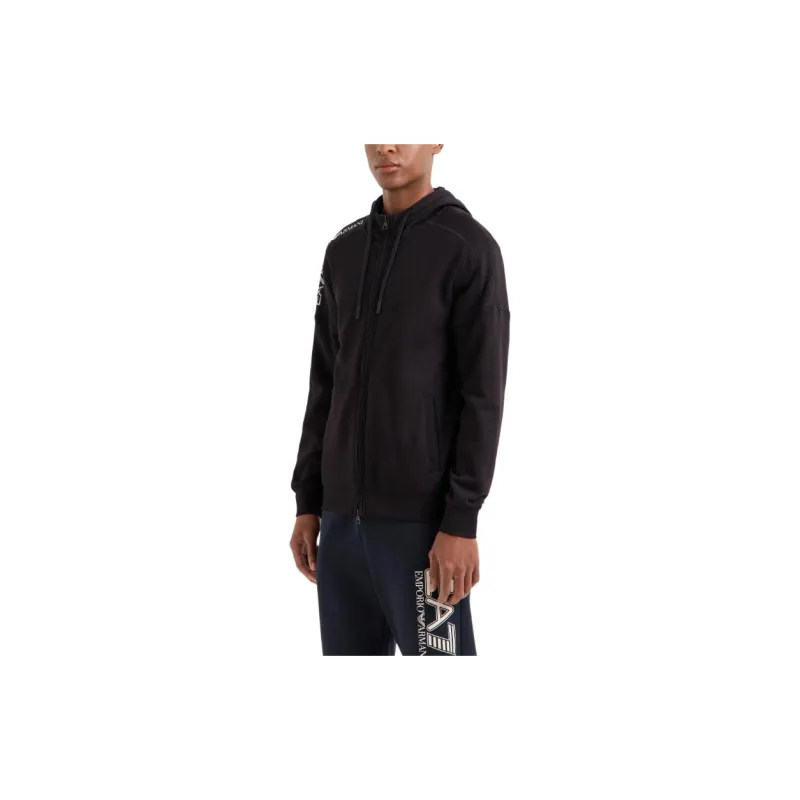 EMPORIO ARMANI Logo Printed Zipped Hoodie-1