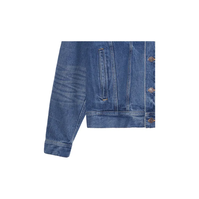 CELINE FW22 Denim Jacket Men's Joint Washable Color-5
