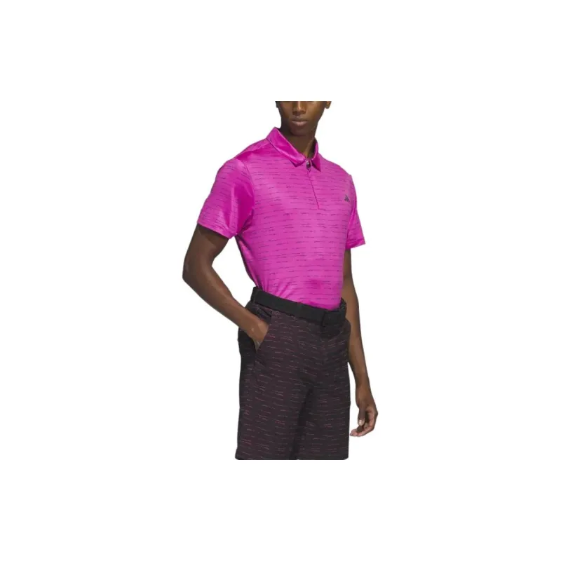 Adidas Polo Shirts Men Rose Red-2