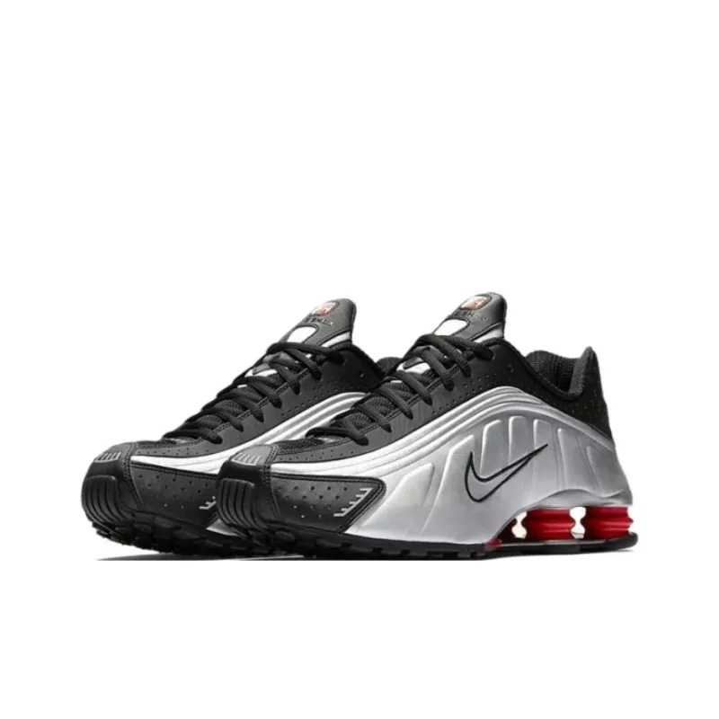 Nike Shox R4 Black Metallic Silver 2024-2