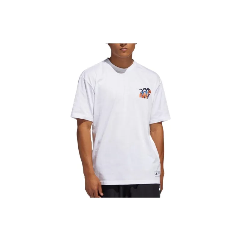 Adidas T Shirts Men White-4