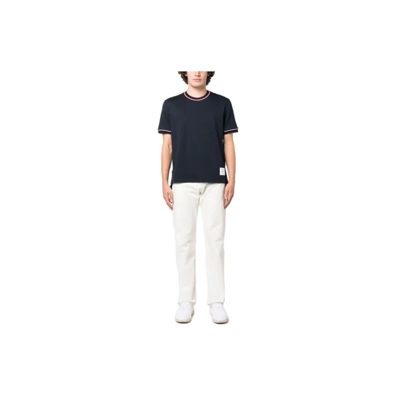 THOM BROWNE Milan Striped Crewneck T Shirt-2