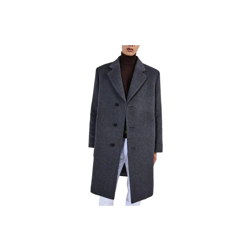 PRADA Single-Breasted Straight Hem Coat-2