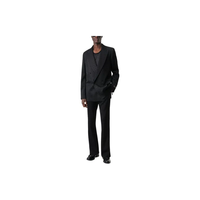 AMIRI Logo Patch Double Breasted Jacket-3