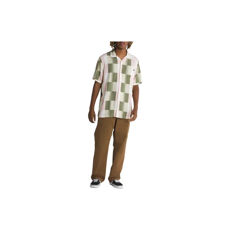 Vans Emory Buttondown Shirt Shirt Men's Green-3