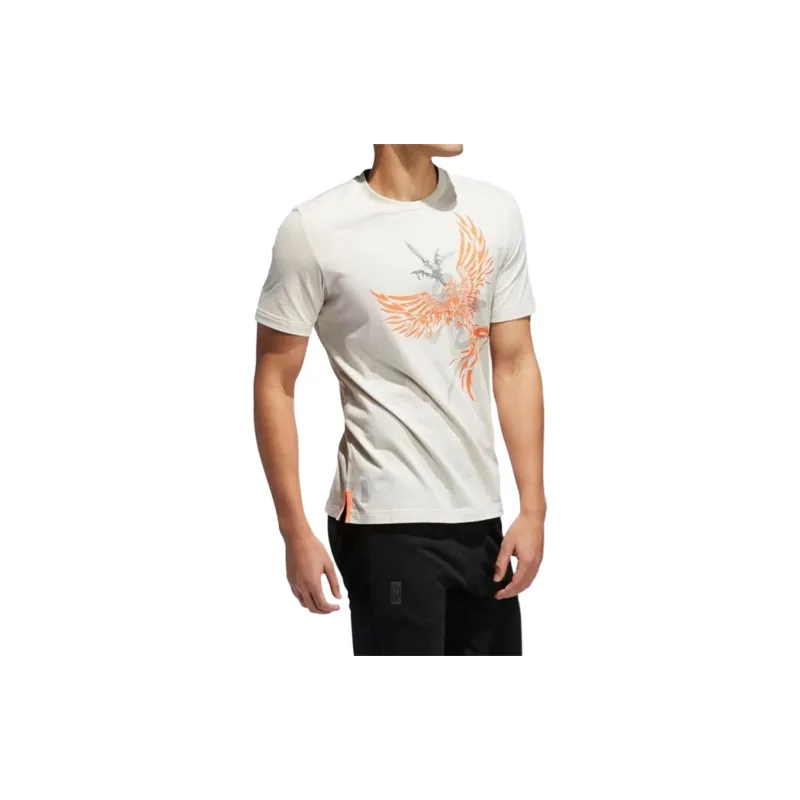 Adidas T Shirts Men Ecru-3