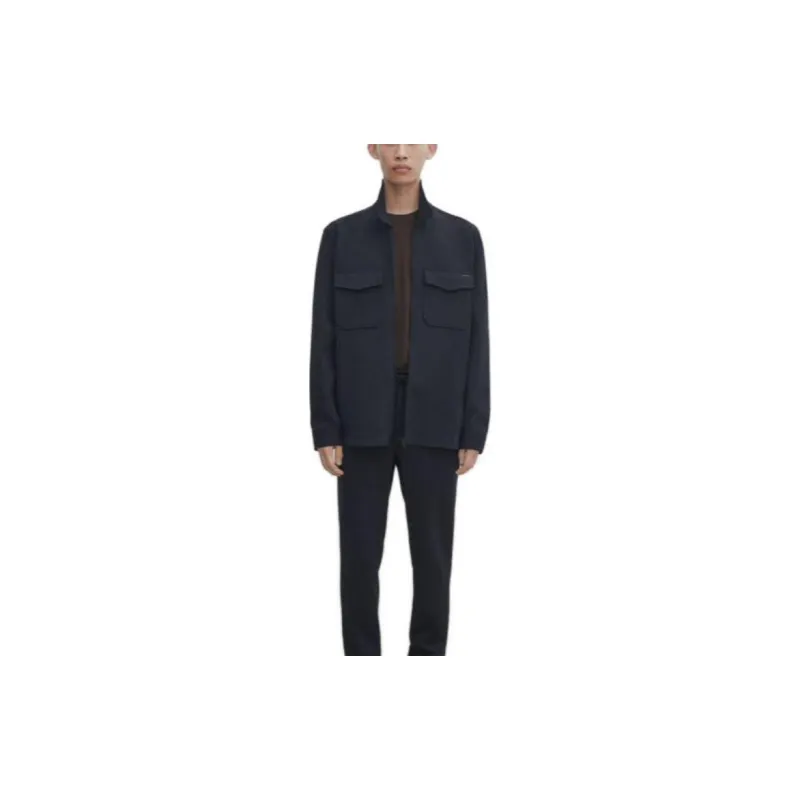 Massimo Dutti Jackets Men Sea Blue-1