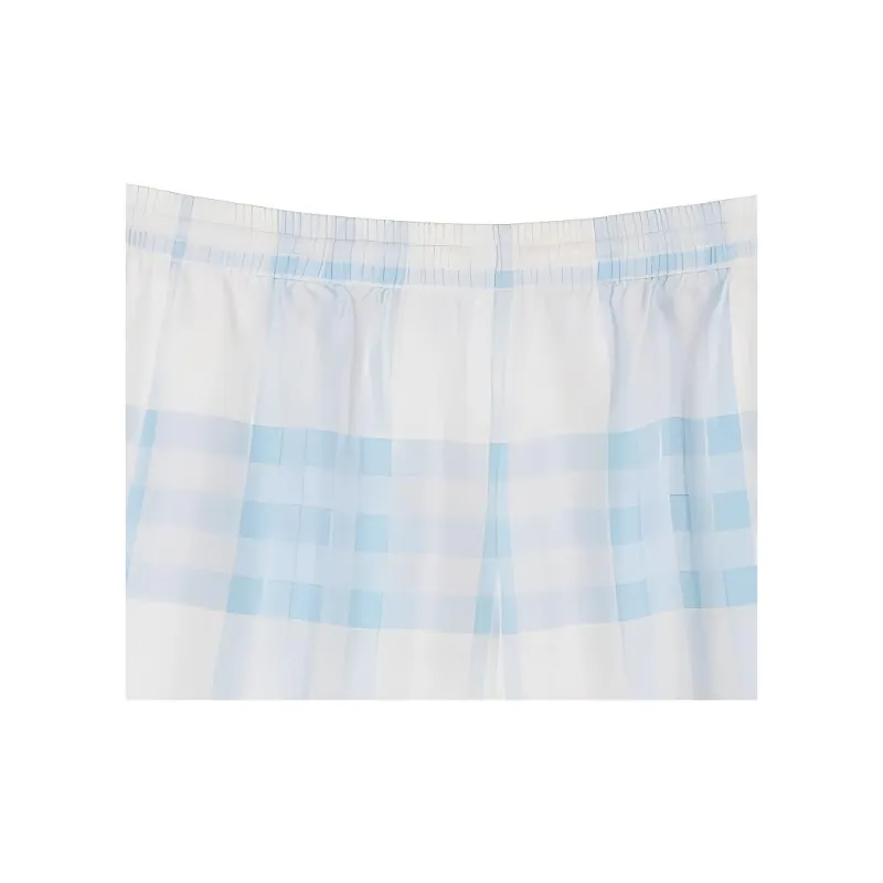 Burberry Checked Silk Shorts-6