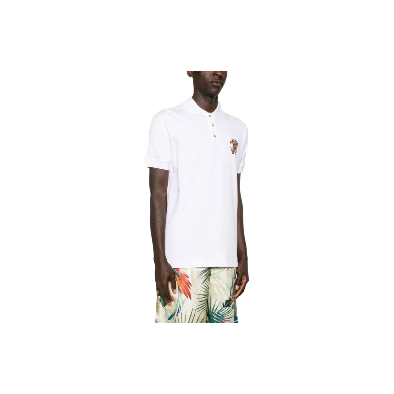 Roberto Cavalli Logo embroidered Polo Shirt-3