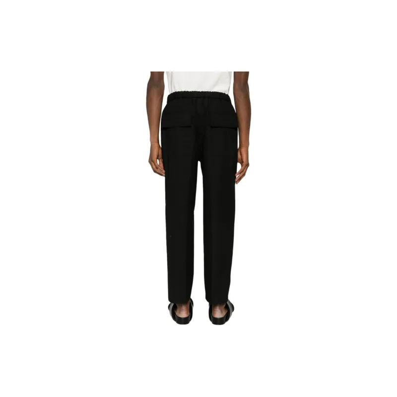 JIL SANDER Drawstring waist Wide leg Trousers-2