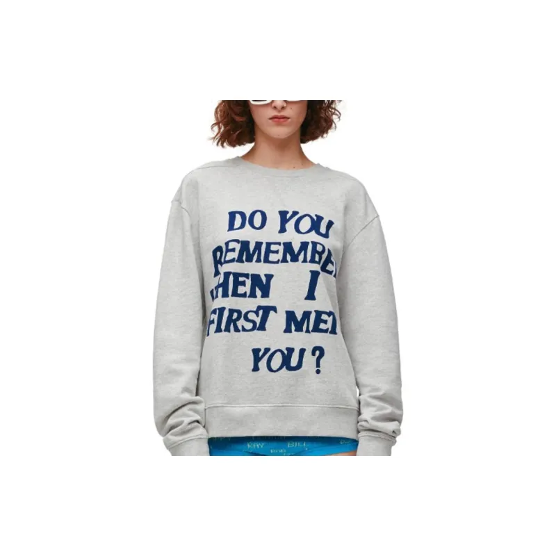 LOEWE SS24 Sweatshirt Unisex Gray-3