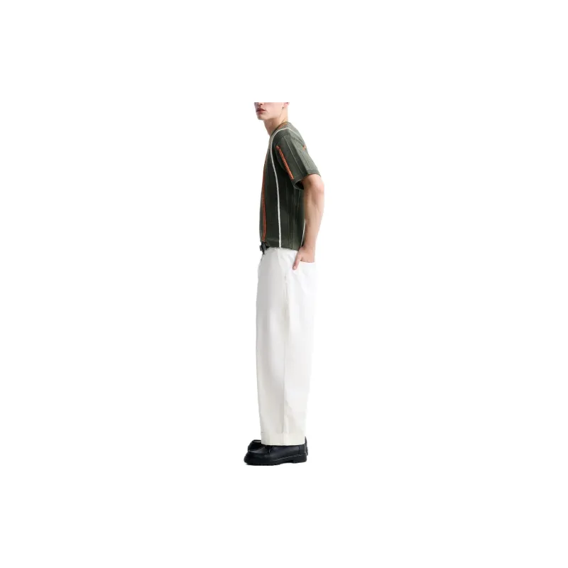 ZARA T Shirts Men Khaki-4