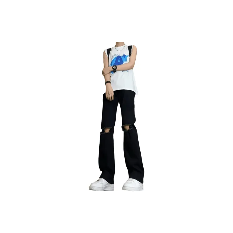 Michael Rock Jeans Unisex Black-2